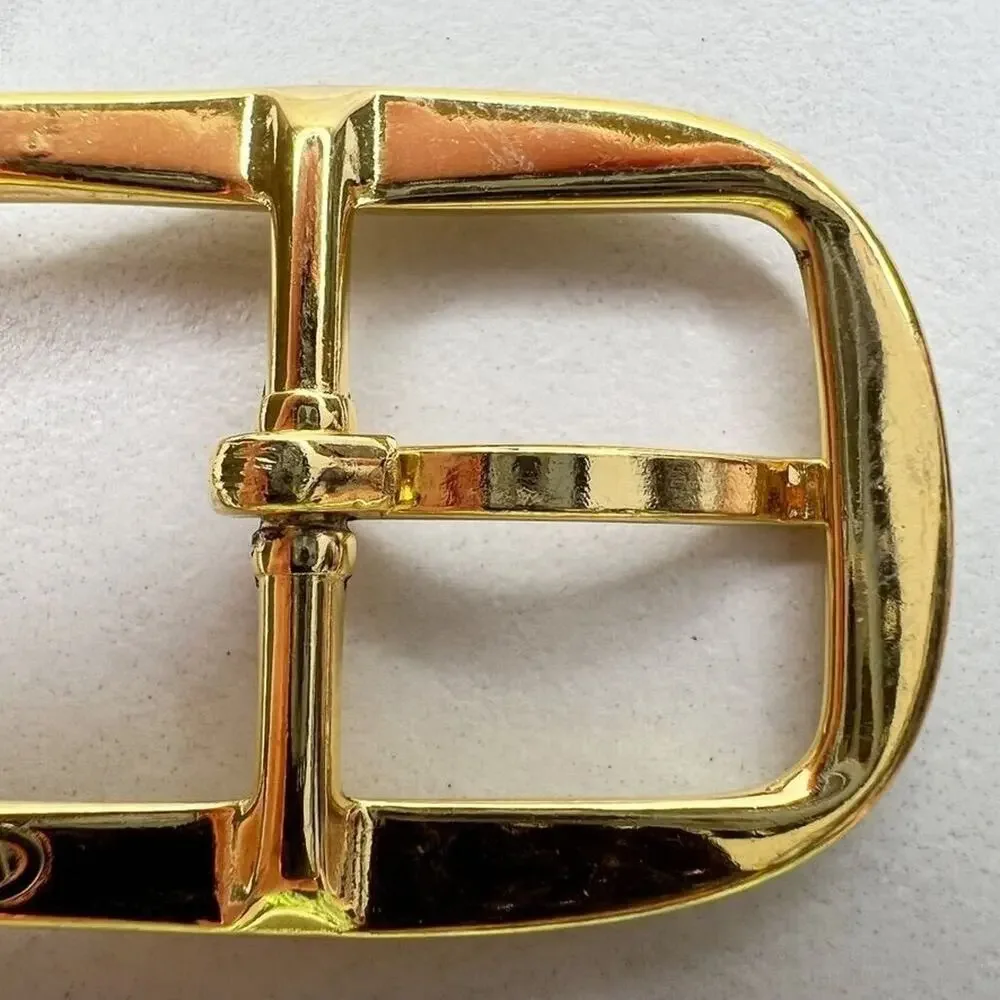 Vintage Gold Tone Simple Basic Belt Buckle for up to 1 Inch Belt